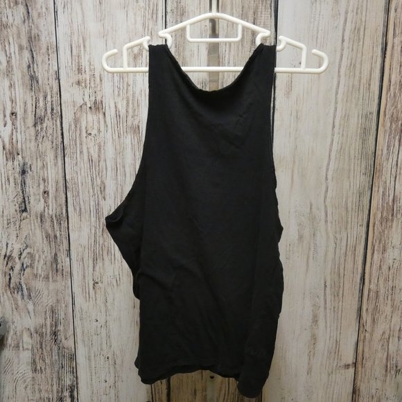 IRON FIST Skeleton & Heart Distressed Black Goth Tank Top Size XL - Picture 4 of 6